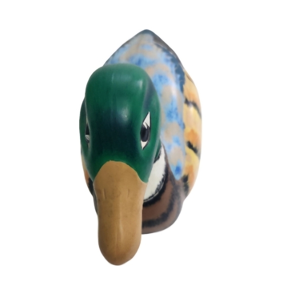Duck Decoy Mid Century Modern Handmade Ceramic Mallard - Picture 3 of 5